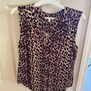 41 Hawthorn Animal Print Sleeveless Blouse